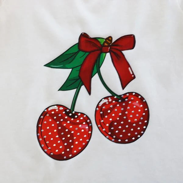 Rhinstone Cherry Top