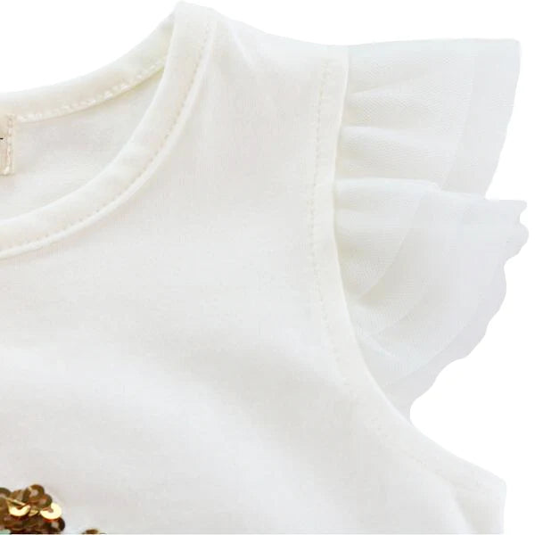 Sequin Rose Tee