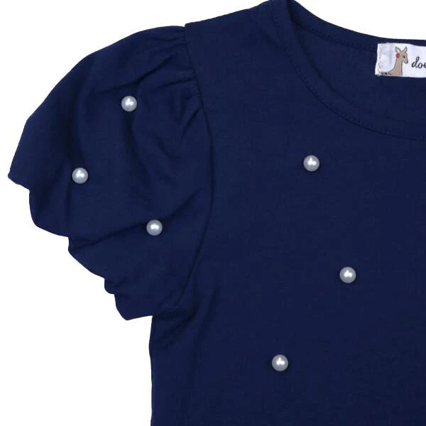 Puff Sleeve Pearl Top