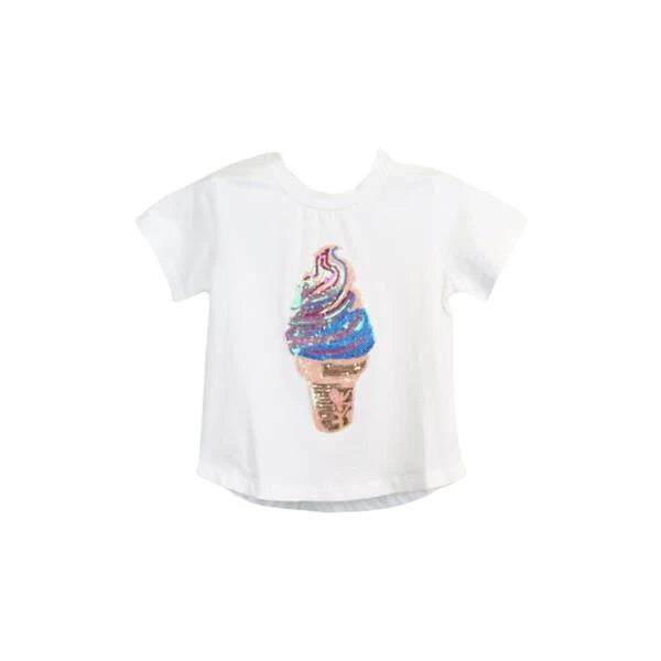 Sequin Ice Cream Cone Tee