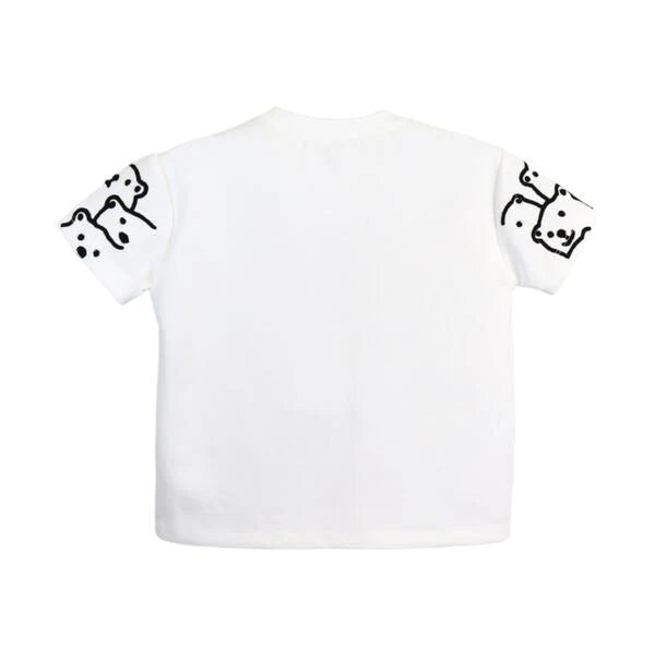Bear Textural Embroidery Tee