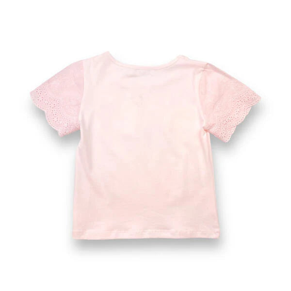 Rhinestone Flower Lace Top