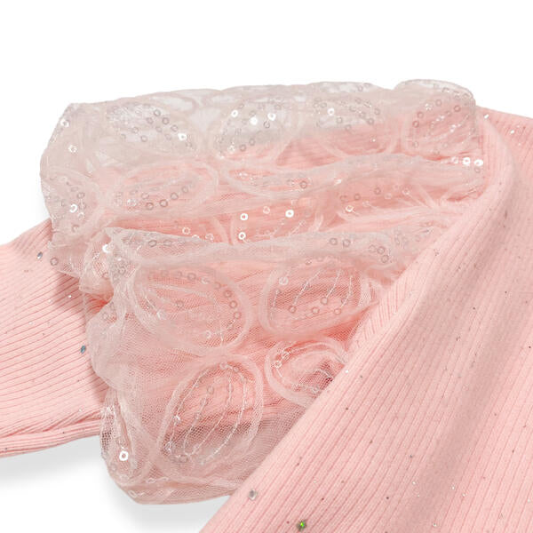 Sequin Puff Top