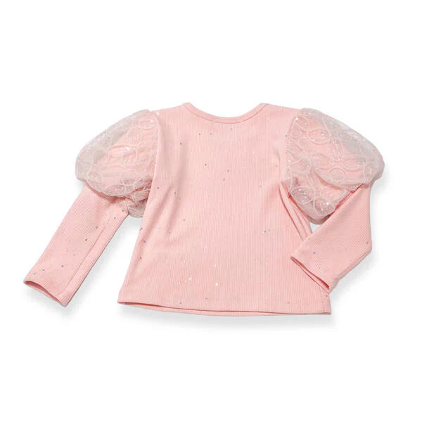 Sequin Puff Top