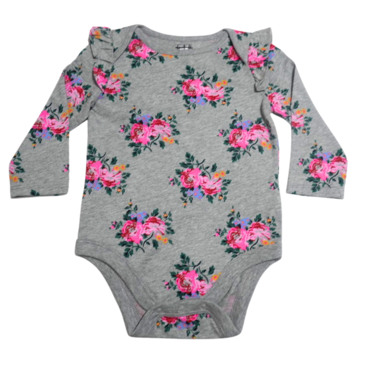 Floral Grey Onesie