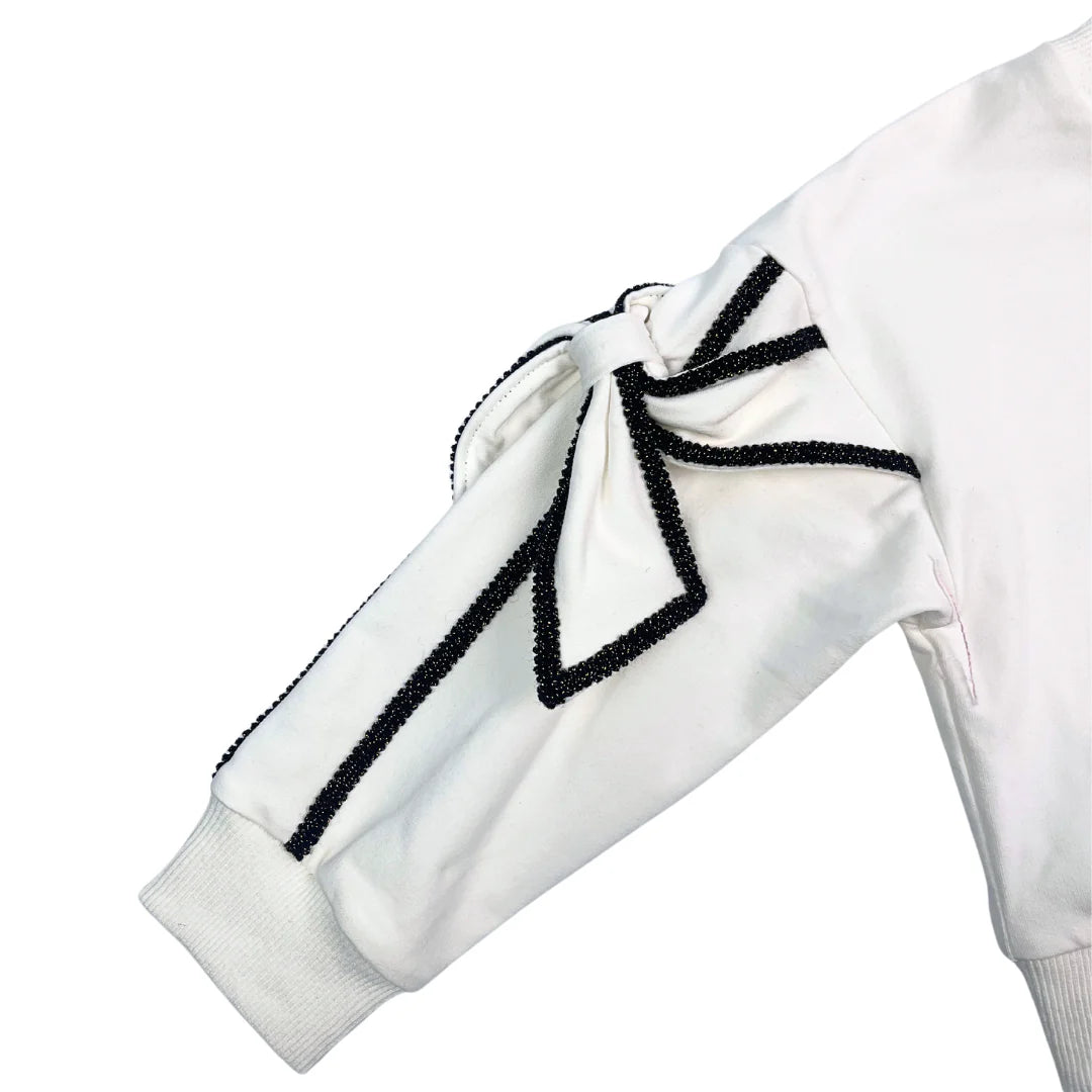 Bow Sleeve Sweatshirt