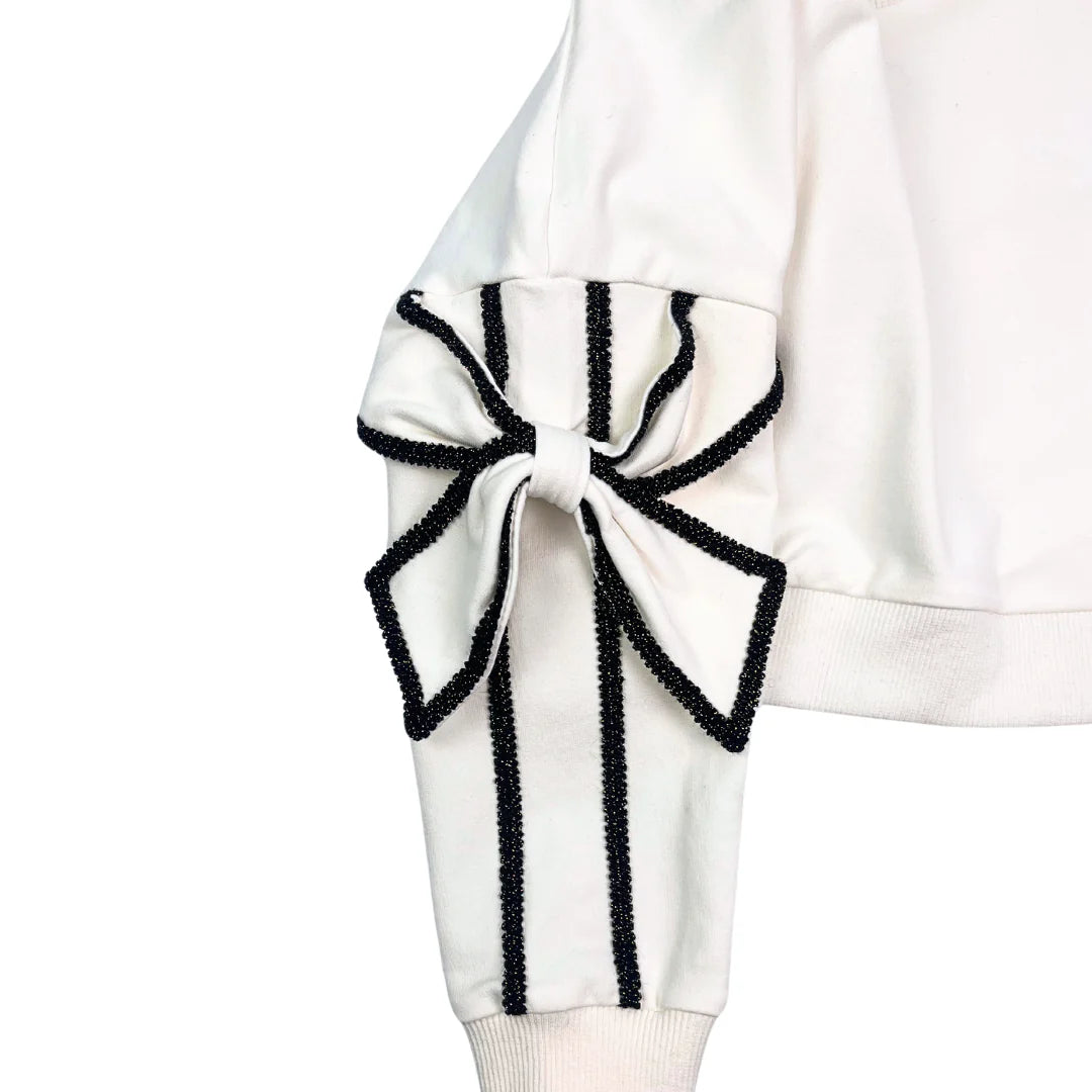 Bow Sleeve Sweatshirt