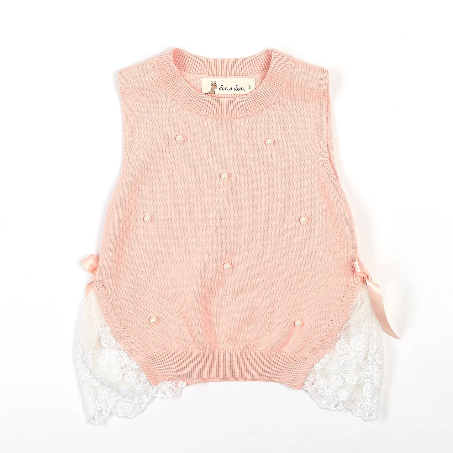 Pearl Lace Sweater Vest