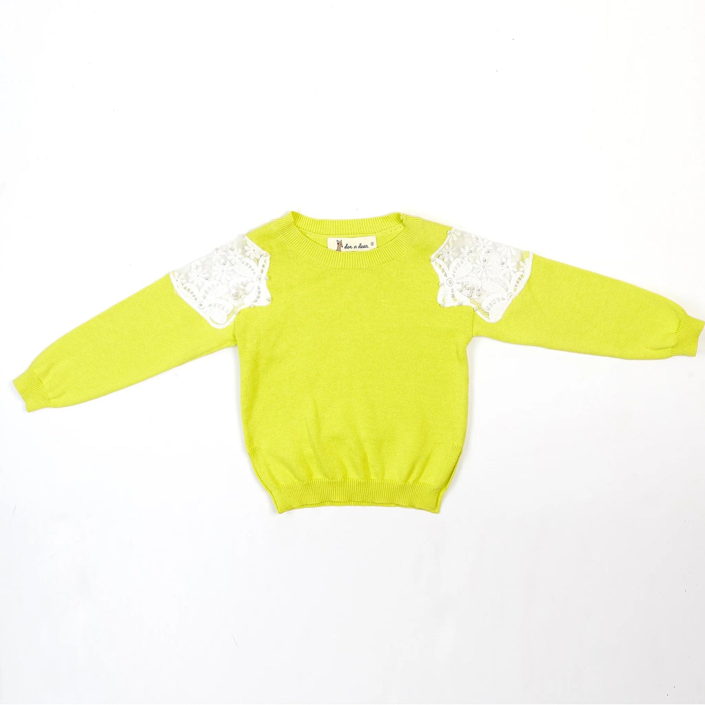 Lace Shoulder Sweater