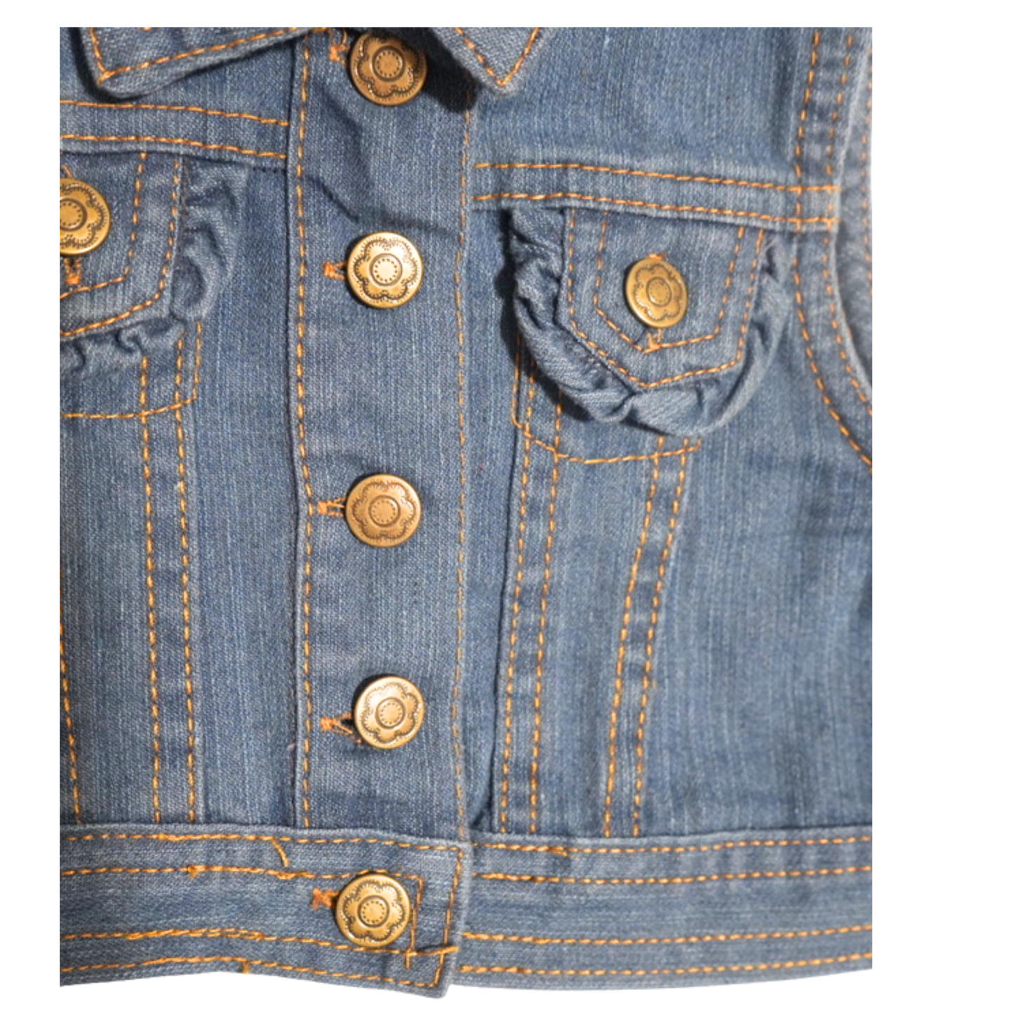 Denim Crop Vest