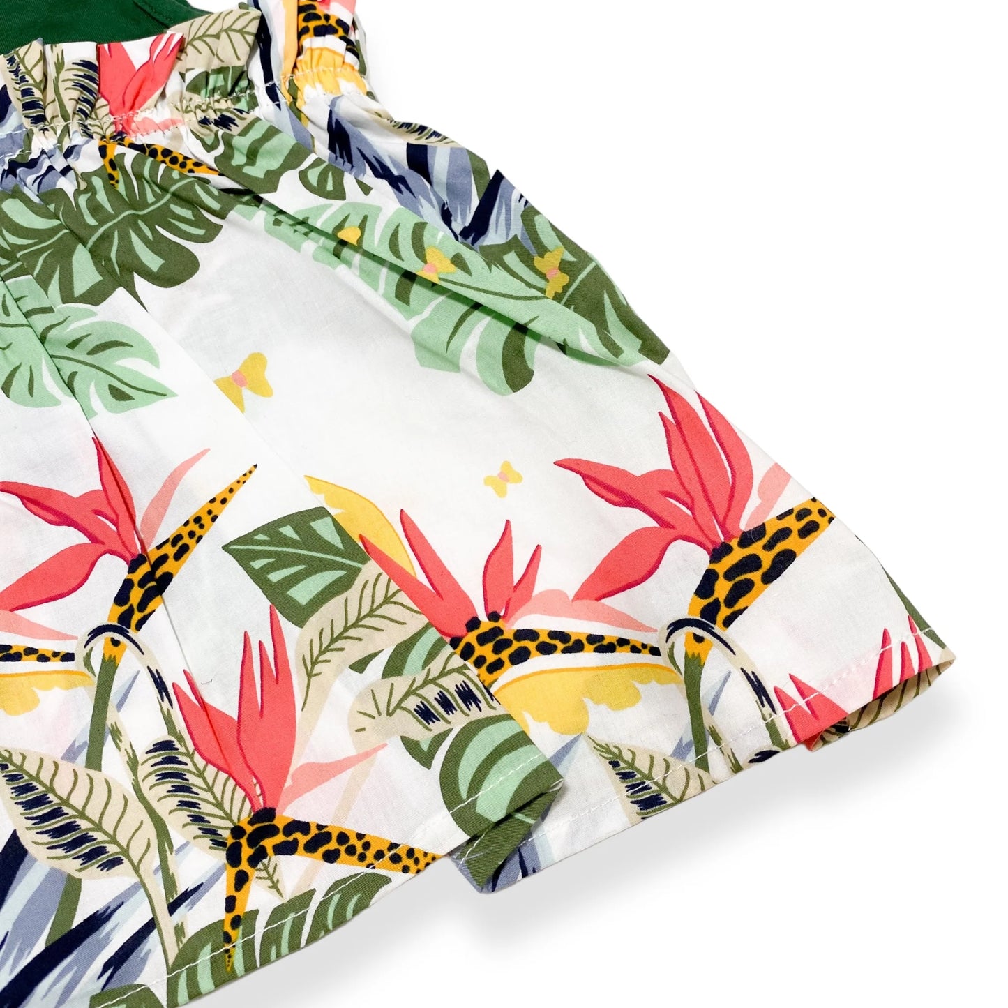 Tropical Print Sleeveless Top