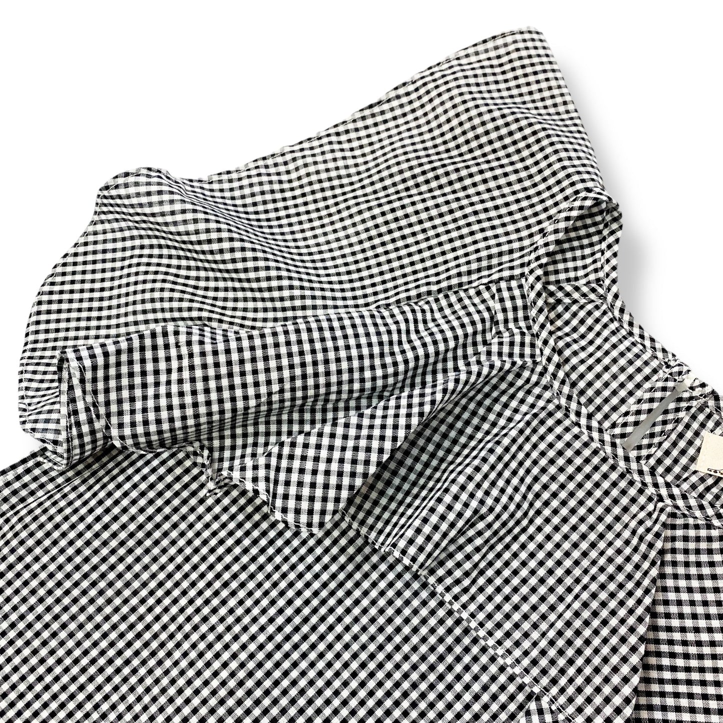 Checkered Ruffle Top