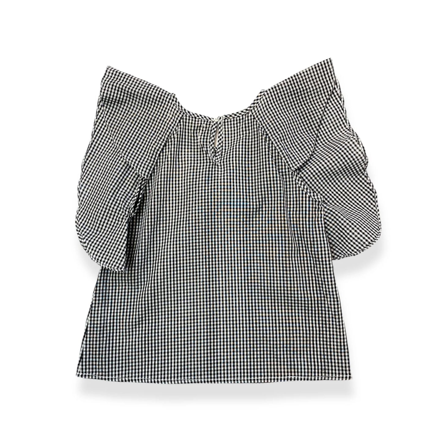 Checkered Ruffle Top