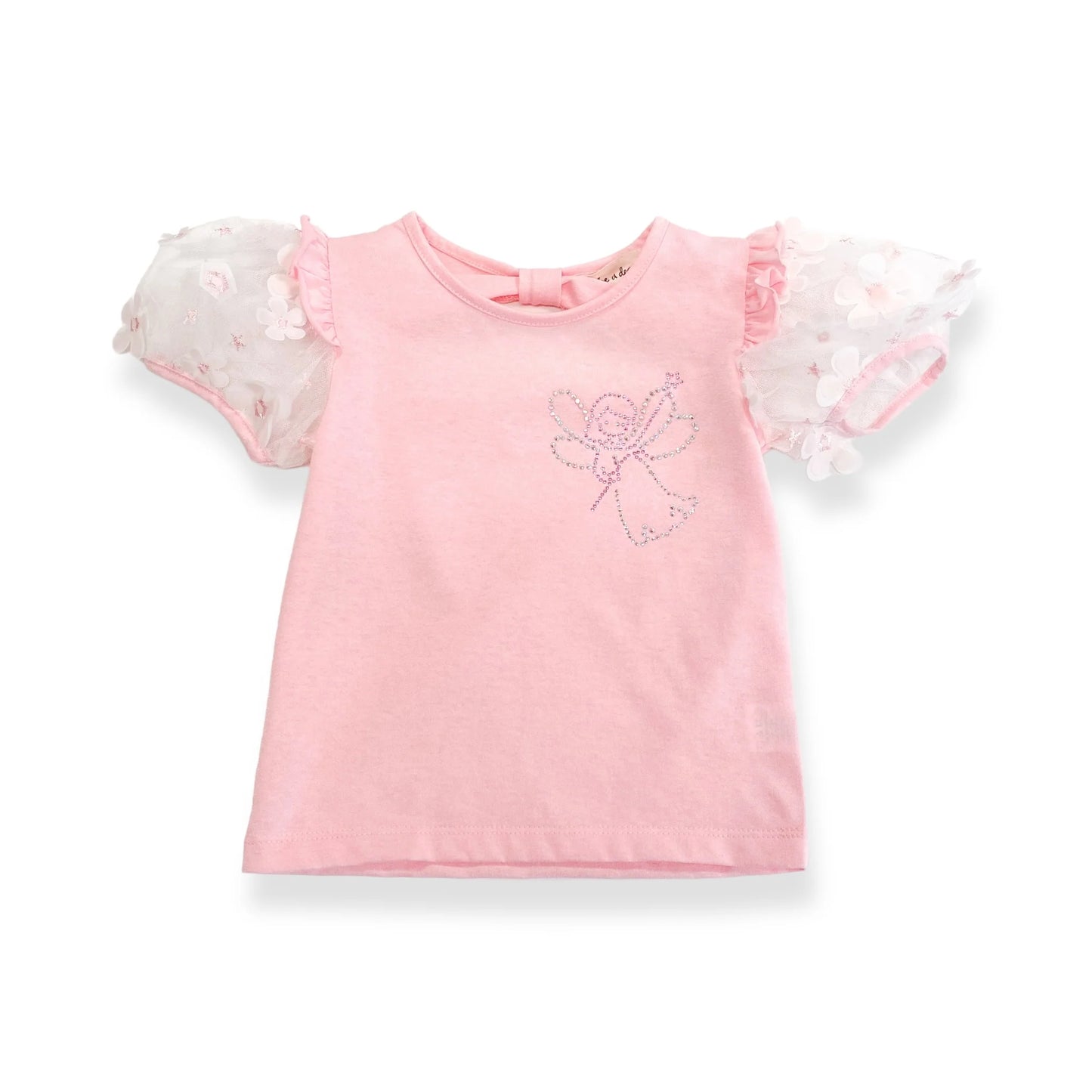 3D Mesh Sleeve Top