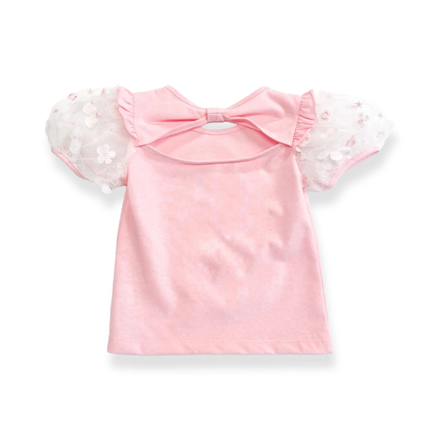 3D Mesh Sleeve Top