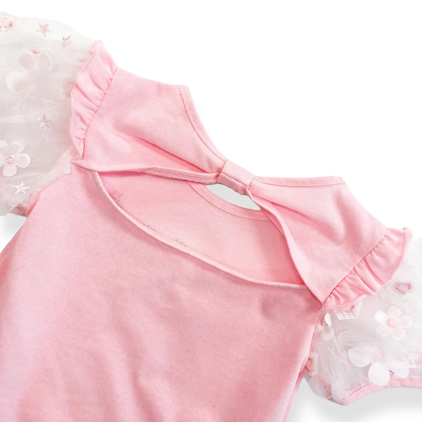 3D Mesh Sleeve Top