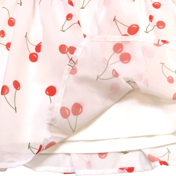 Cherry Cold-Shoulder Top
