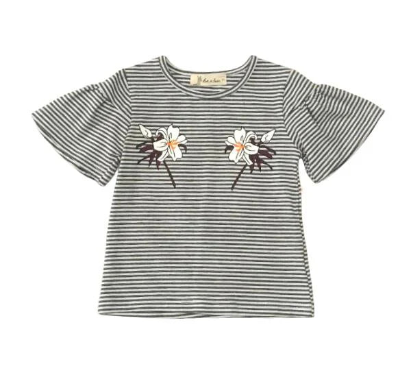 Pinstripe Top w/ Capri Pants Set