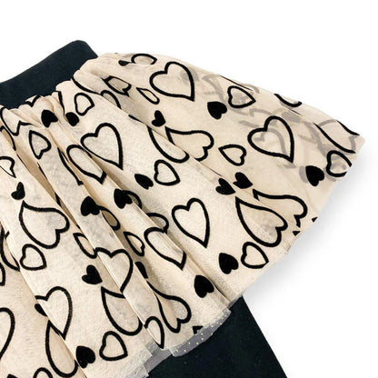 Heart Embellished Mesh Set